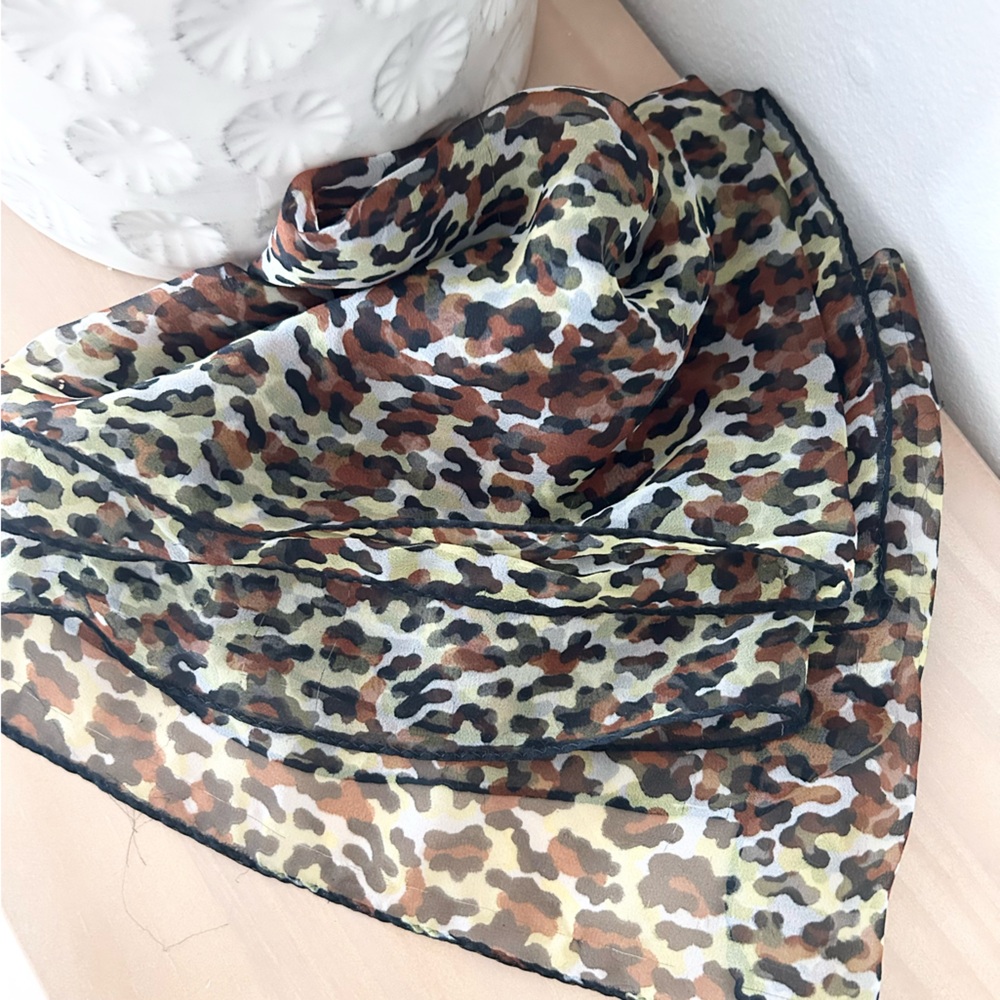 🐆 Cheetah Animal Print Sheer Lightweight Scarf